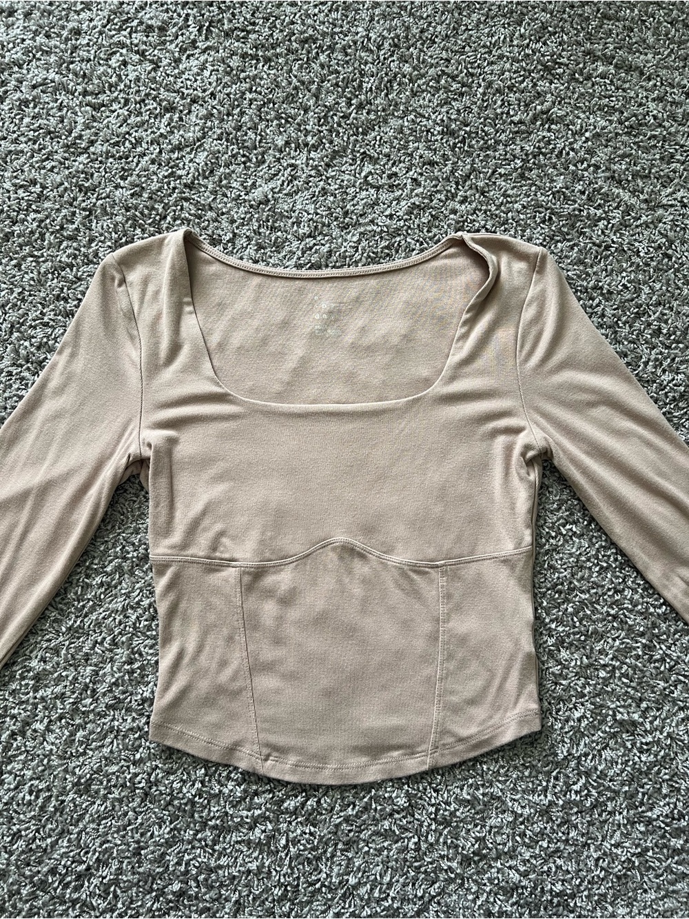 A New Day Long Sleeve Square Neck Women's Top